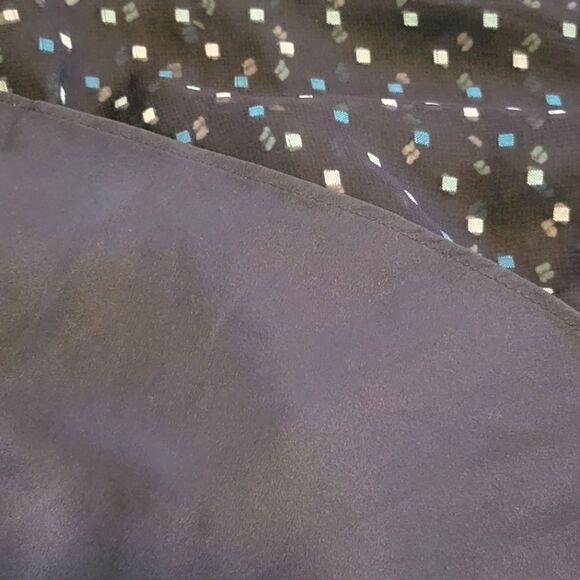 NWT LOFT OUTLET SLEEVELESS V-NECK NAVY DRESS W/ LINING SZ.0 - Picture 3 of 5